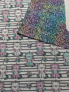 2 en 1 chat licorne COTON LYCRA