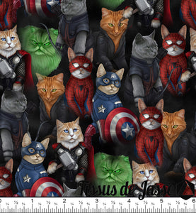 Chats super-héros