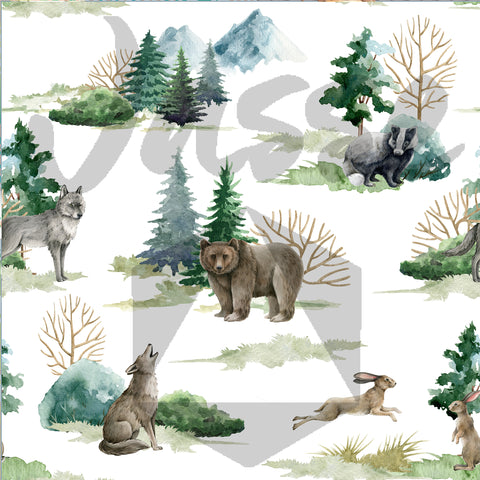 Animaux de la foret aquarelle