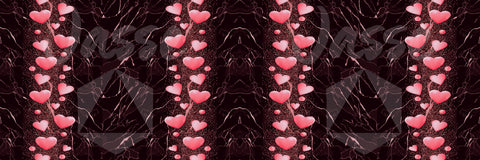 Coeurs Border + center print