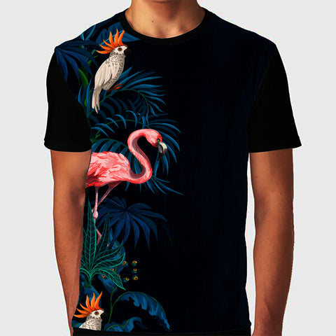 Flamant Border print