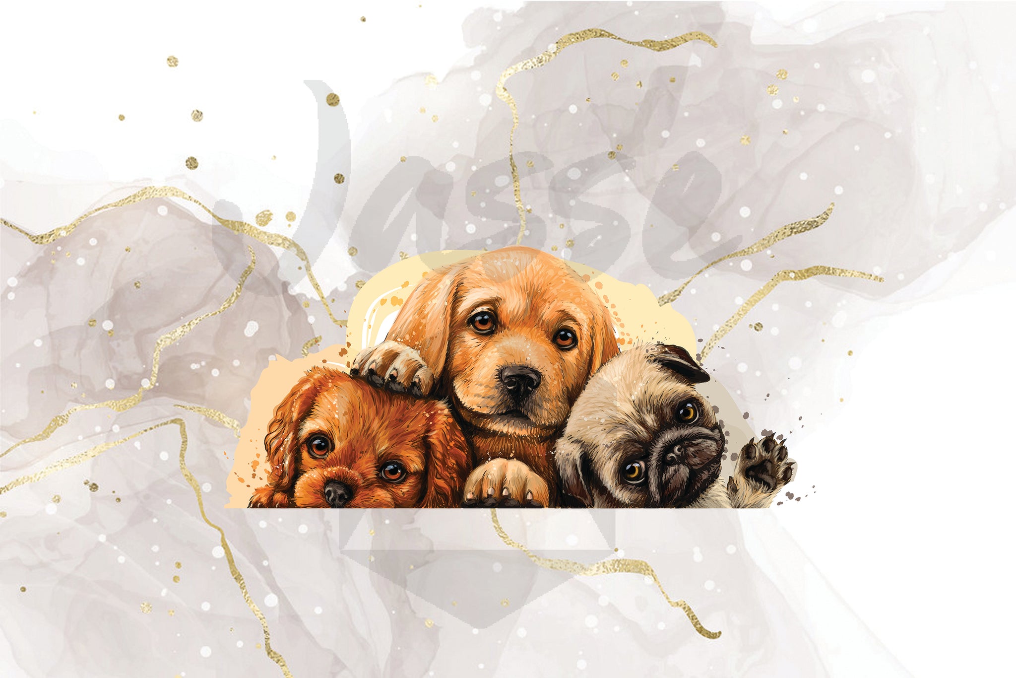 Friends doggy - Panneau