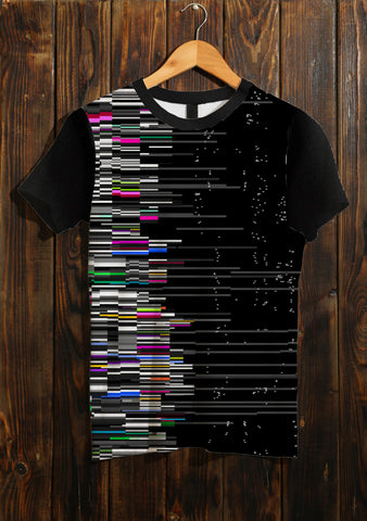 Glitch Border Print