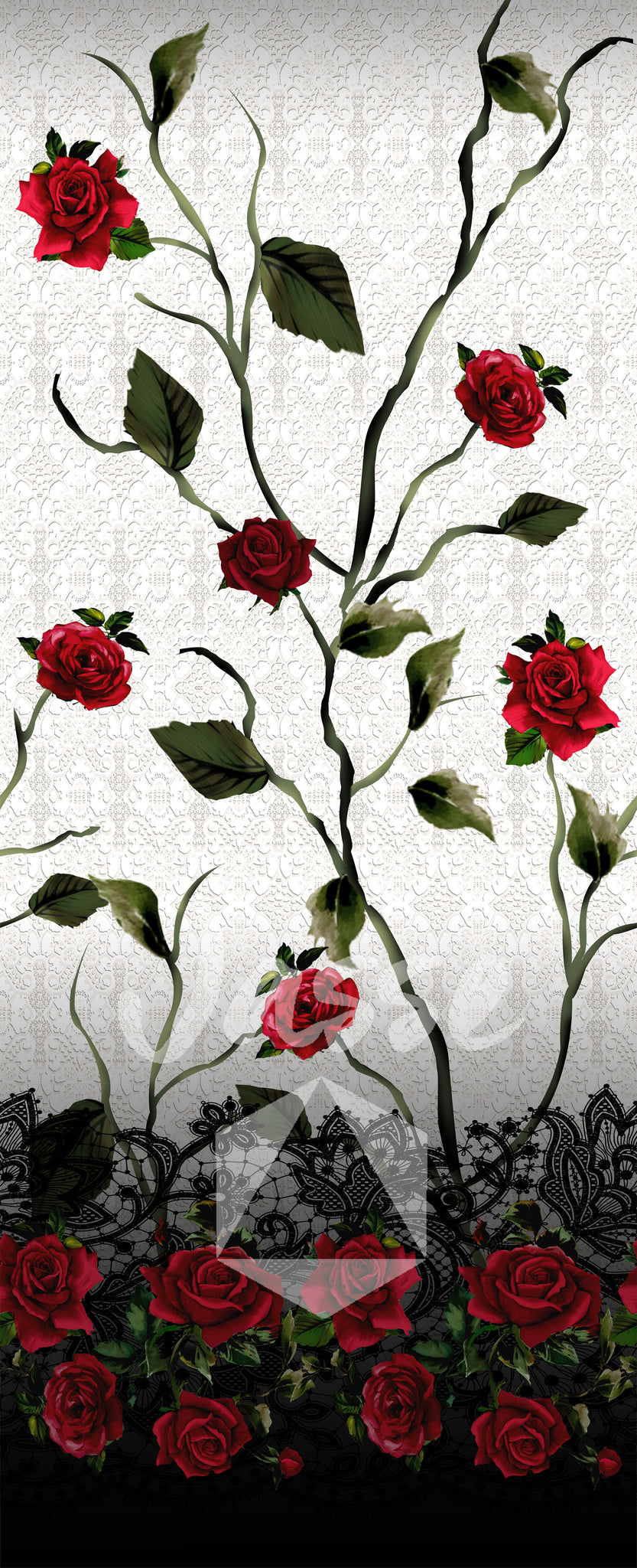 Rose en dentelle