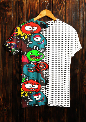 Monsters picotés Border print