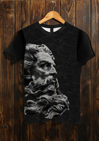 Zeus noir border print